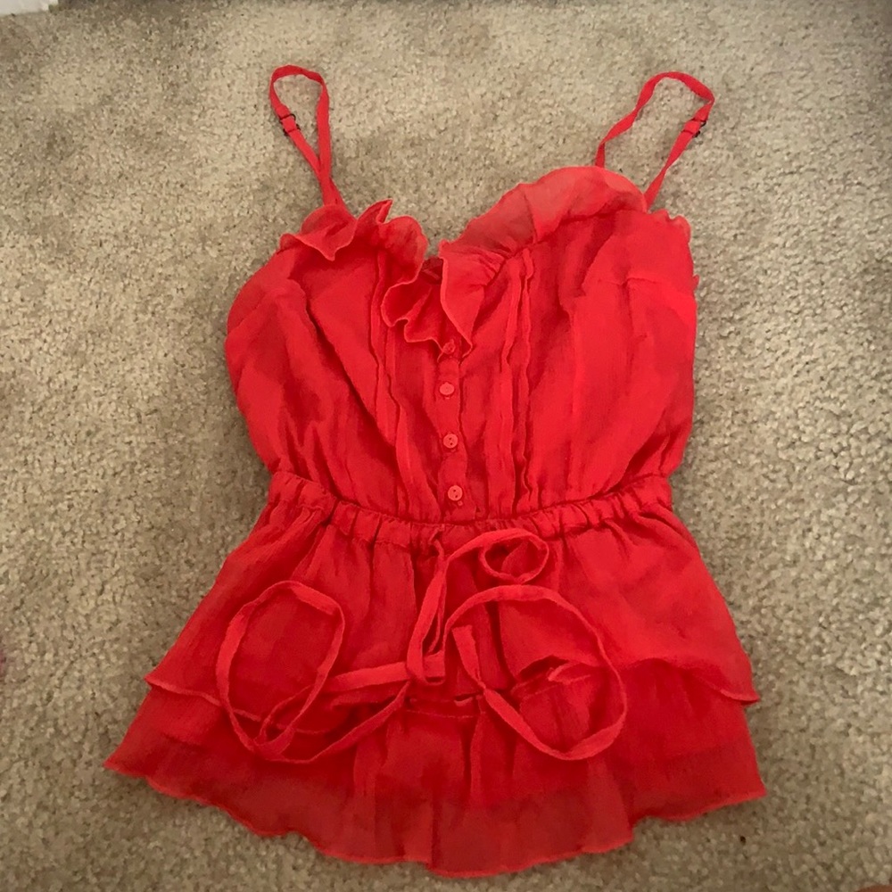 Red/pink blouse size small
